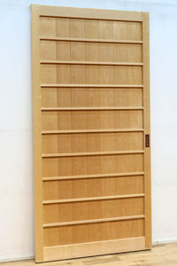 幅887ミリ 凛とした雰囲気の木地色の板戸 F8476 在庫2枚