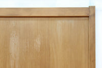 幅878ミリ 優しい木地色の色彩で上品な趣きある板戸 F8477b 在庫2枚