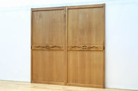 幅878ミリ 優しい木地色の色彩で上品な趣きある板戸 F8477b 在庫2枚