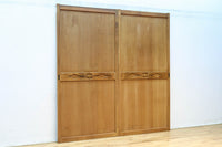 幅878ミリ 優しい木地色の色彩で上品な趣きある板戸 F8477b 在庫2枚