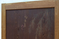 唐獅子の親子に牡丹を添えた歴史を重ねた味わい深い絵戸一組 F8481ab 在庫2枚一組