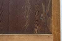 唐獅子の親子に牡丹を添えた歴史を重ねた味わい深い絵戸一組 F8481ab 在庫2枚一組