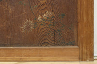 唐獅子の親子に牡丹を添えた歴史を重ねた味わい深い絵戸一組 F8481ab 在庫2枚一組