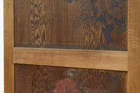 唐獅子の親子に牡丹を添えた歴史を重ねた味わい深い絵戸一組 F8481ab 在庫2枚一組