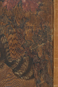 唐獅子の親子に牡丹を添えた歴史を重ねた味わい深い絵戸一組 F8481ab 在庫2枚一組