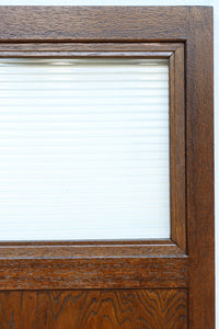 幅878ミリ 優美な杢目とモールガラスの温かみあるガラス戸 F8488 在庫1枚