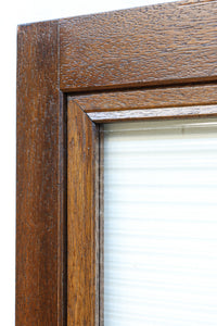 幅878ミリ 優美な杢目とモールガラスの温かみあるガラス戸 F8488 在庫1枚