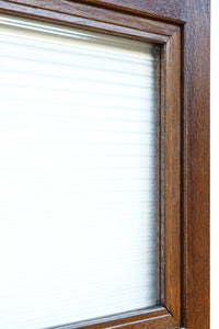 幅878ミリ 優美な杢目とモールガラスの温かみあるガラス戸 F8488 在庫1枚