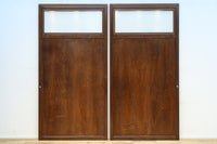 幅878ミリ 優美な杢目とモールガラスの温かみあるガラス戸 F8488 在庫1枚