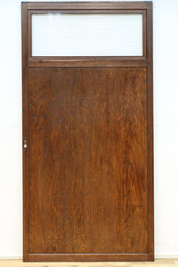 幅878ミリ 優美な杢目とモールガラスの温かみあるガラス戸 F8488 在庫1枚