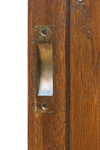 幅878ミリ 優美な杢目とモールガラスの温かみあるガラス戸 F8488 在庫1枚