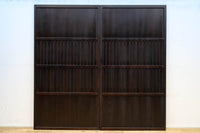 幅924ミリ 深い色合いで落ち着きのある無双板戸 F8497 在庫2枚