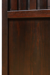 幅924ミリ 深い色合いで落ち着きのある無双板戸 F8497 在庫2枚