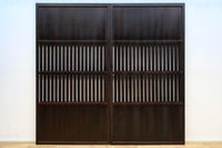 幅924ミリ 深い色合いで落ち着きのある無双板戸 F8497 在庫2枚