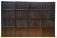 幅673ミリ スリム幅!! 繊細な格子を設けた透かし千本格子板戸 F8501 在庫4枚