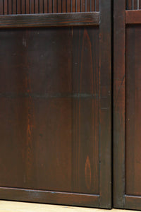 幅673ミリ スリム幅!! 繊細な格子を設けた透かし千本格子板戸 F8501 在庫4枚