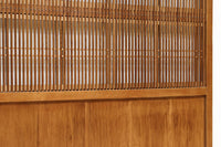 幅922ミリ 繊細な格子が見事な上品な佇まいの透かし板戸 F8502 在庫2枚