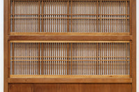 幅922ミリ 繊細な格子が見事な上品な佇まいの透かし板戸 F8502 在庫2枚