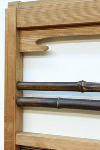 竹と波板装飾で和の風合い溢れる簾戸 F8505 在庫2枚