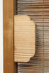 竹と波板装飾で和の風合い溢れる簾戸 F8505 在庫2枚