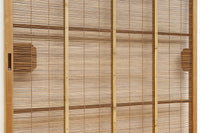竹と波板装飾で和の風合い溢れる簾戸 F8505 在庫2枚