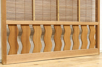 竹と波板装飾で和の風合い溢れる簾戸 F8505 在庫2枚