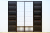 時代の風格ある舞良戸と障子戸の京町屋障子セット F8511 在庫4枚1組