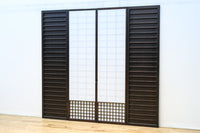 時代の風格ある舞良戸と障子戸の京町屋障子セット F8511 在庫4枚1組