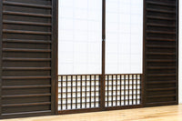 時代の風格ある舞良戸と障子戸の京町屋障子セット F8511 在庫4枚1組