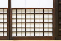 時代の風格ある舞良戸と障子戸の京町屋障子セット F8511 在庫4枚1組