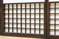 時代の風格ある舞良戸と障子戸の京町屋障子セット F8511 在庫4枚1組