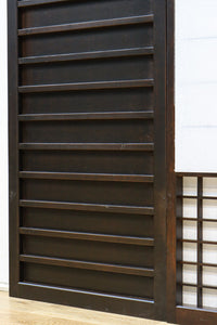 時代の風格ある舞良戸と障子戸の京町屋障子セット F8511 在庫4枚1組