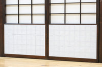 時代の風格ある舞良戸と障子戸の京町屋障子セット F8511 在庫4枚1組
