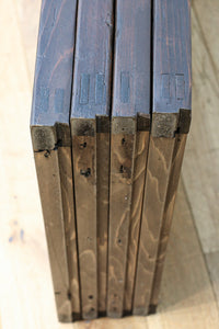 時代の風格ある舞良戸と障子戸の京町屋障子セット F8511 在庫4枚1組