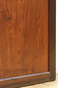 幅817ミリ グリーンカラーの大きな十字枠が目を引くガラス戸 F8523 在庫1枚