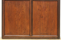 幅817ミリ グリーンカラーの大きな十字枠が目を引くガラス戸 F8523 在庫1枚