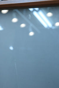 幅817ミリ グリーンカラーの大きな十字枠が目を引くガラス戸 F8523 在庫1枚