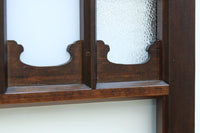 幅817ミリ グリーンカラーの大きな十字枠が目を引くガラス戸 F8523 在庫1枚