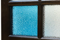 昭和レトロ!! 稀少ブルーのダイヤが可愛らしいガラス戸 F8537 在庫1枚