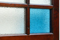 昭和レトロ!! 稀少ブルーのダイヤが可愛らしいガラス戸 F8537 在庫1枚