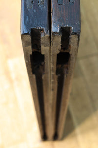 昭和レトロ!! 稀少ブルーのダイヤが可愛らしいガラス戸 F8537 在庫1枚