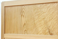 幅910ミリ 柔らかな木地色の色彩と組子が格調溢れる透かし板戸 F8550 在庫4枚一組