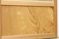 幅910ミリ 柔らかな木地色の色彩と組子が格調溢れる透かし板戸 F8550 在庫4枚一組