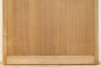 幅840ミリ 障子入りの小窓が風流な片面ワーロン入り上品な柾目板戸 F8551 在庫2枚