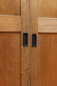 スリム幅!! 自然美の貫禄ある木地色板戸 F8552 在庫4枚