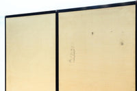 清楚な花模様を描いた丁寧な造りの襖戸 F8563 在庫2枚一組