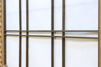 幅925ミリ 三色亀甲網代と組子模様が和モダンに飾るワーロン入り稀少障子戸 F8554 在庫2枚