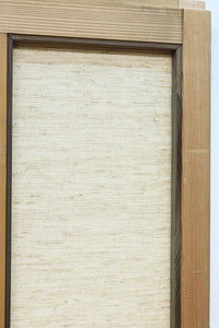 幅925ミリ 三色亀甲網代と組子模様が和モダンに飾るワーロン入り稀少障子戸 F8554 在庫2枚