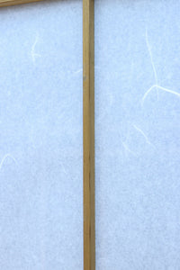 幅925ミリ 三色亀甲網代と組子模様が和モダンに飾るワーロン入り稀少障子戸 F8554 在庫2枚