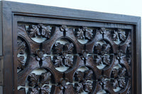 幅700ミリ、高さ2550ミリ 華やかなレリーフ彫刻が印象的な高さのある門扉 F8555ab 在庫(a:1 b:1)枚